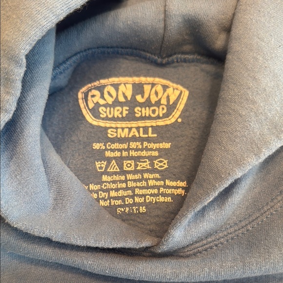 Ron Jon Sky Blue Pullover Hoodie Orlando - Picture 2 of 5